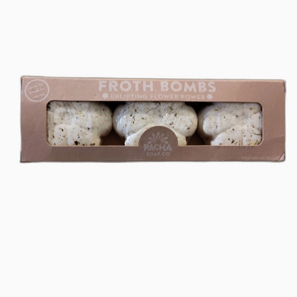 Pacha Soap Co Froth floral Bombs, nwt(3)